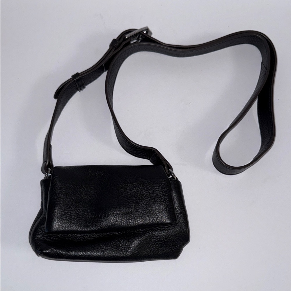 Aimee Kestenberg Black Leather Preston Mini Crossbody Bag